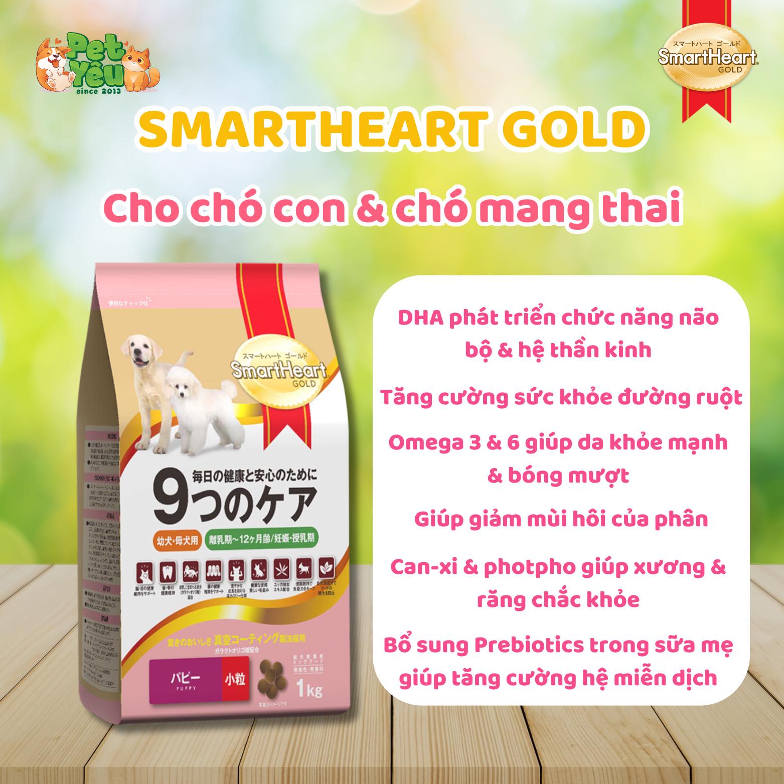 Thức ăn hạt SmartHeart Gold dành cho chó