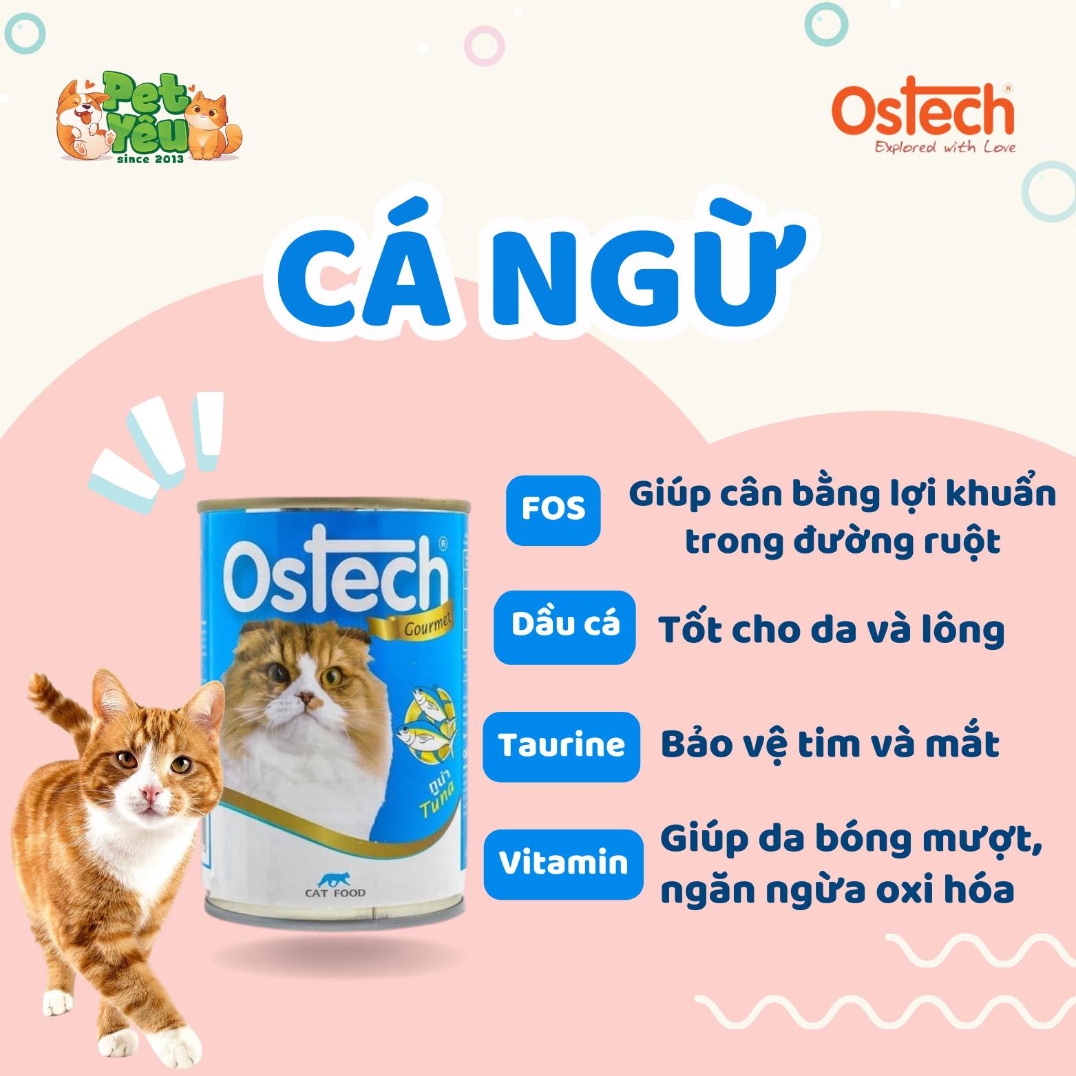 Pate Ostech Gourment dành cho mèo- Lon 400G