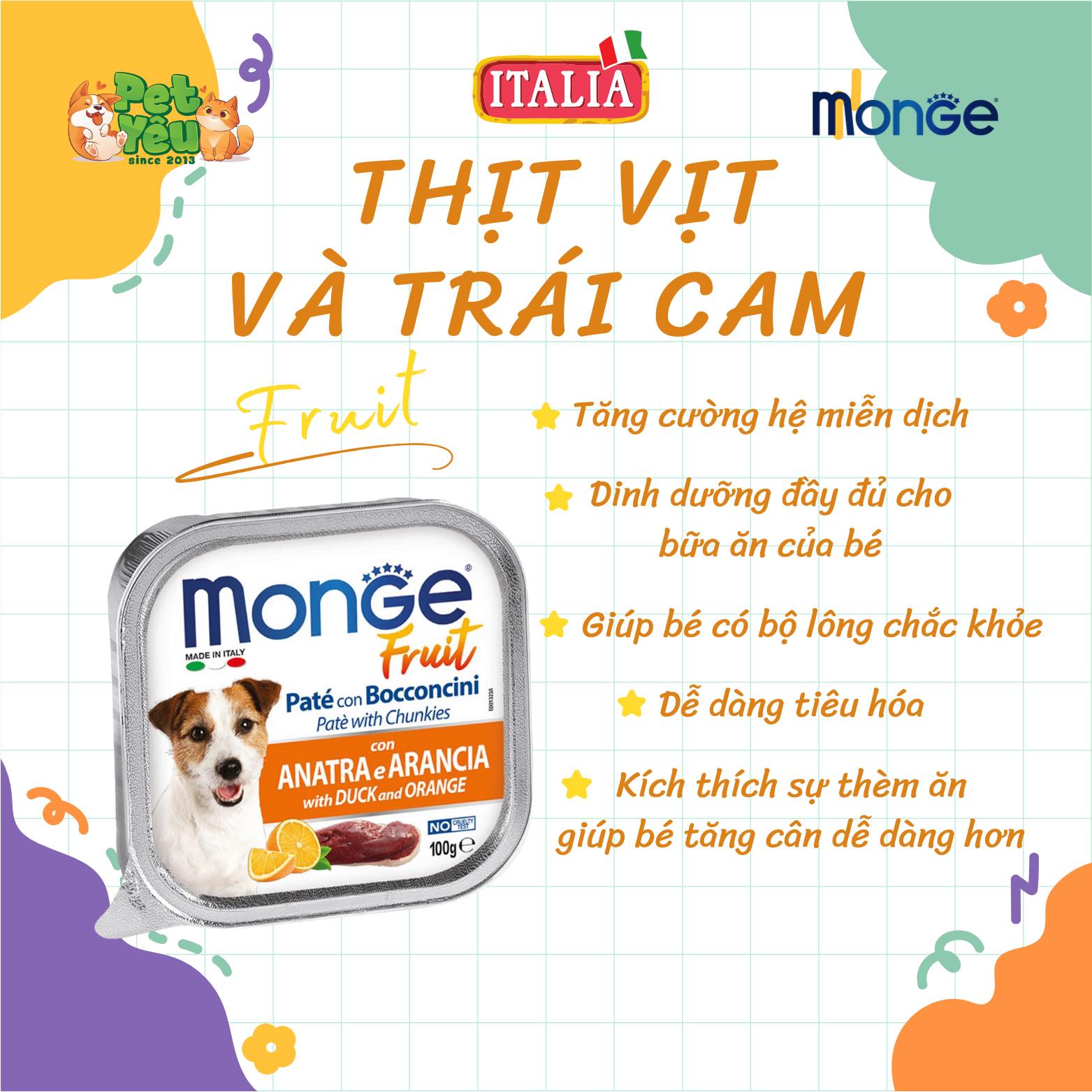 Pate Monge dành cho chó- Hộp 100G