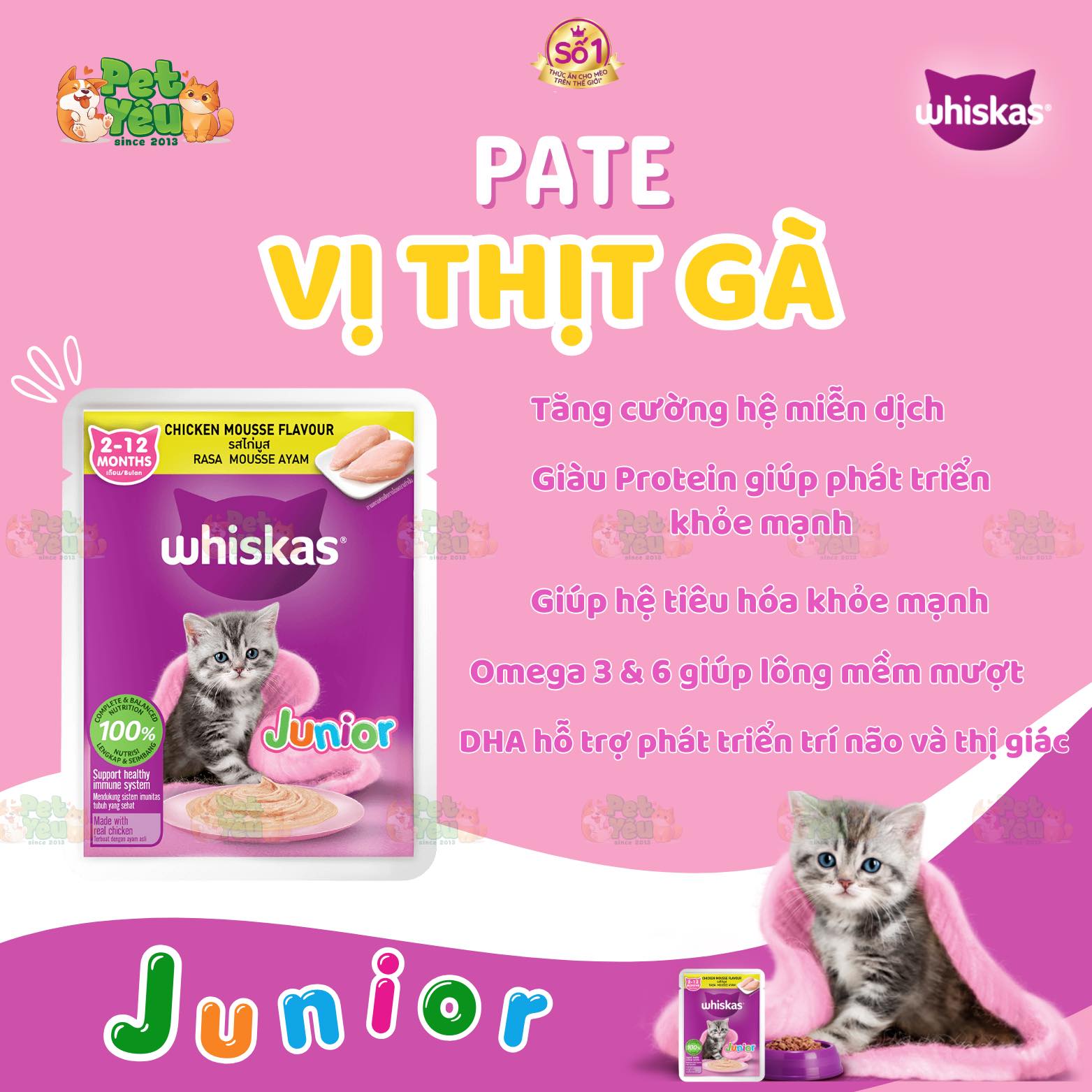 PATE WHISKAS CHO MÈO-TÚI 80G