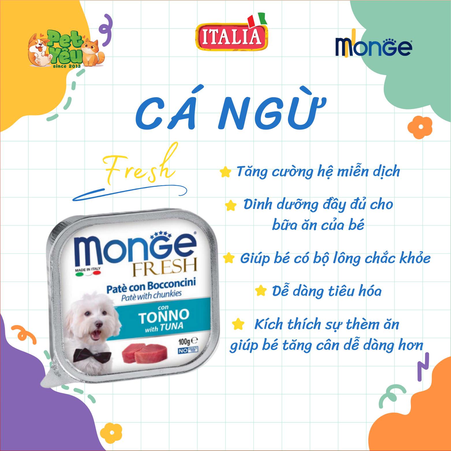 Pate Monge dành cho chó- Hộp 100G
