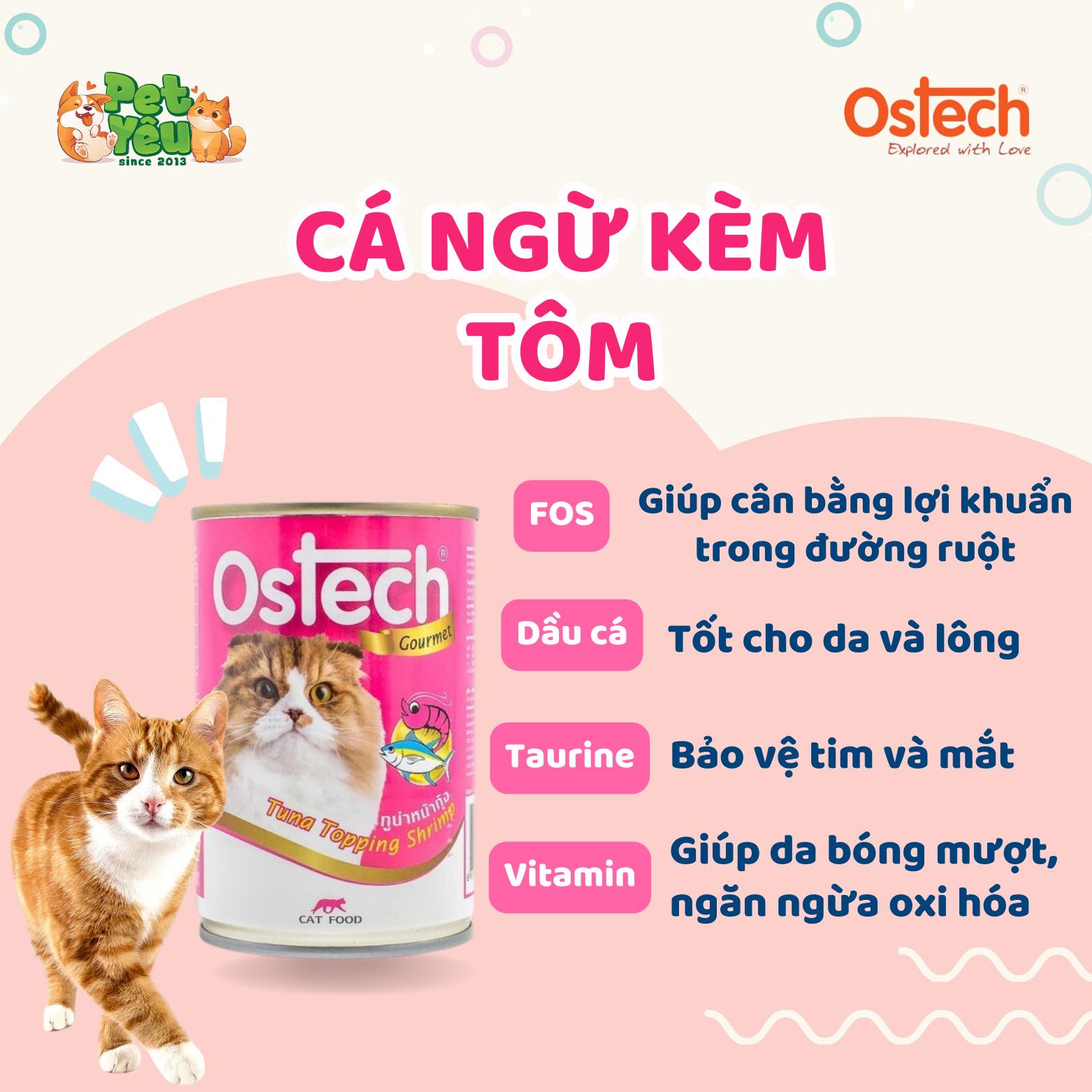 Pate Ostech Gourment dành cho mèo- Lon 400G