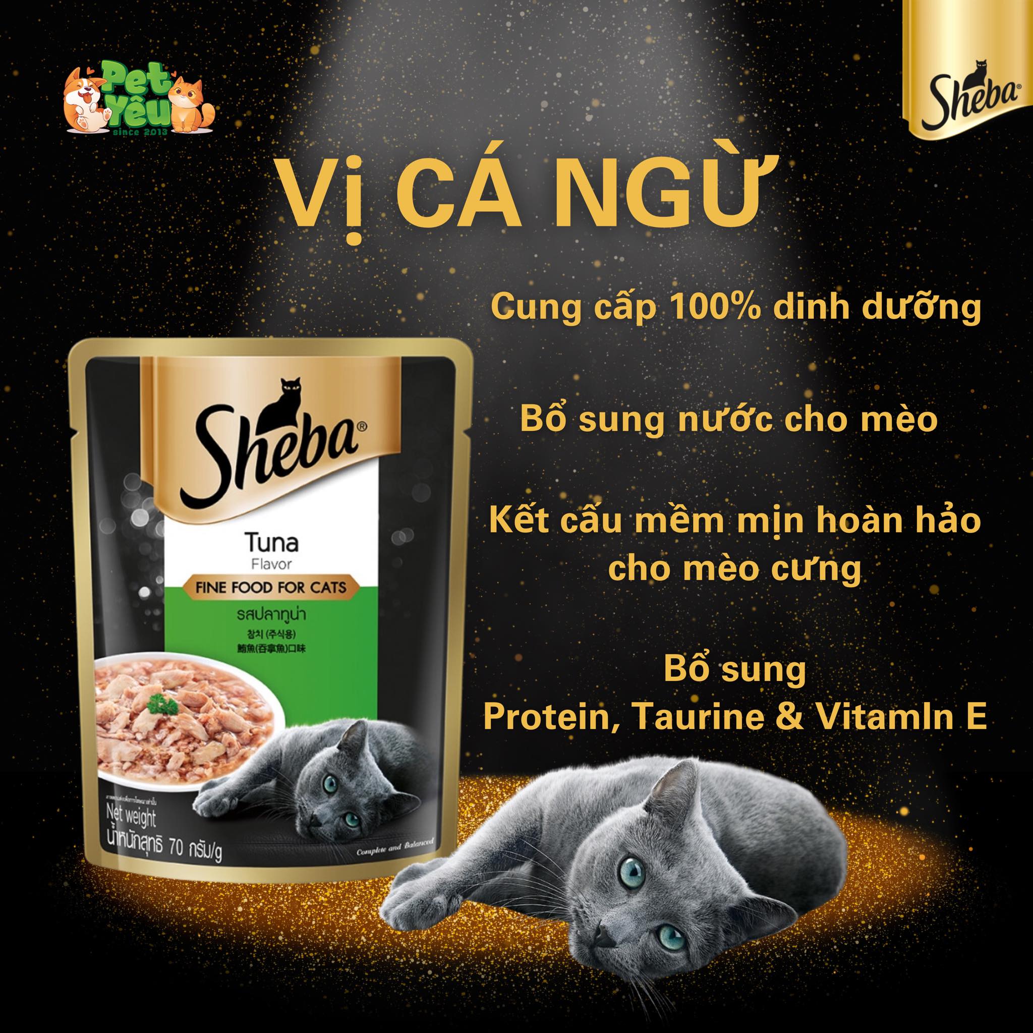 Pate cho mèo SHEBA gói 70g