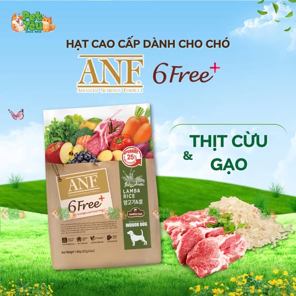 Hạt cao cấp dành cho chó ANF 6FREE+