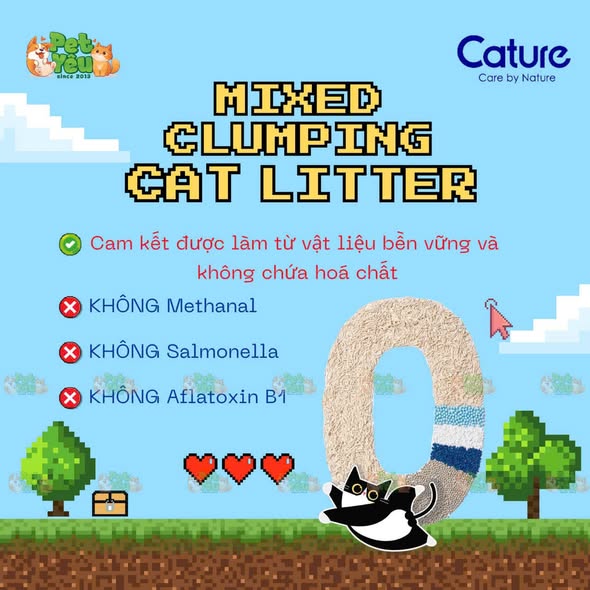 Cát đậu nành Purcats Mix Clumping 5in1 6L