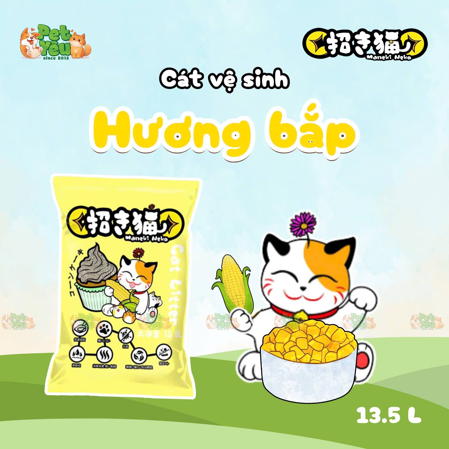 Cát đất sét dành cho mèo Maneki Neko 5L