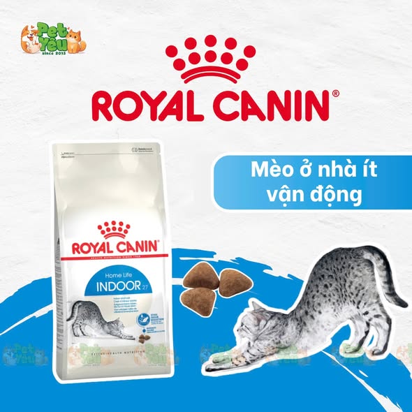 Thức ăn hạt Royal Canin Indoor cho mèo trưởng thành nuôi trong nhà