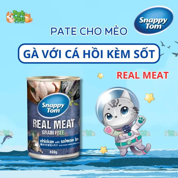 Pate cho mèo Snappy Tom-Lon 400G