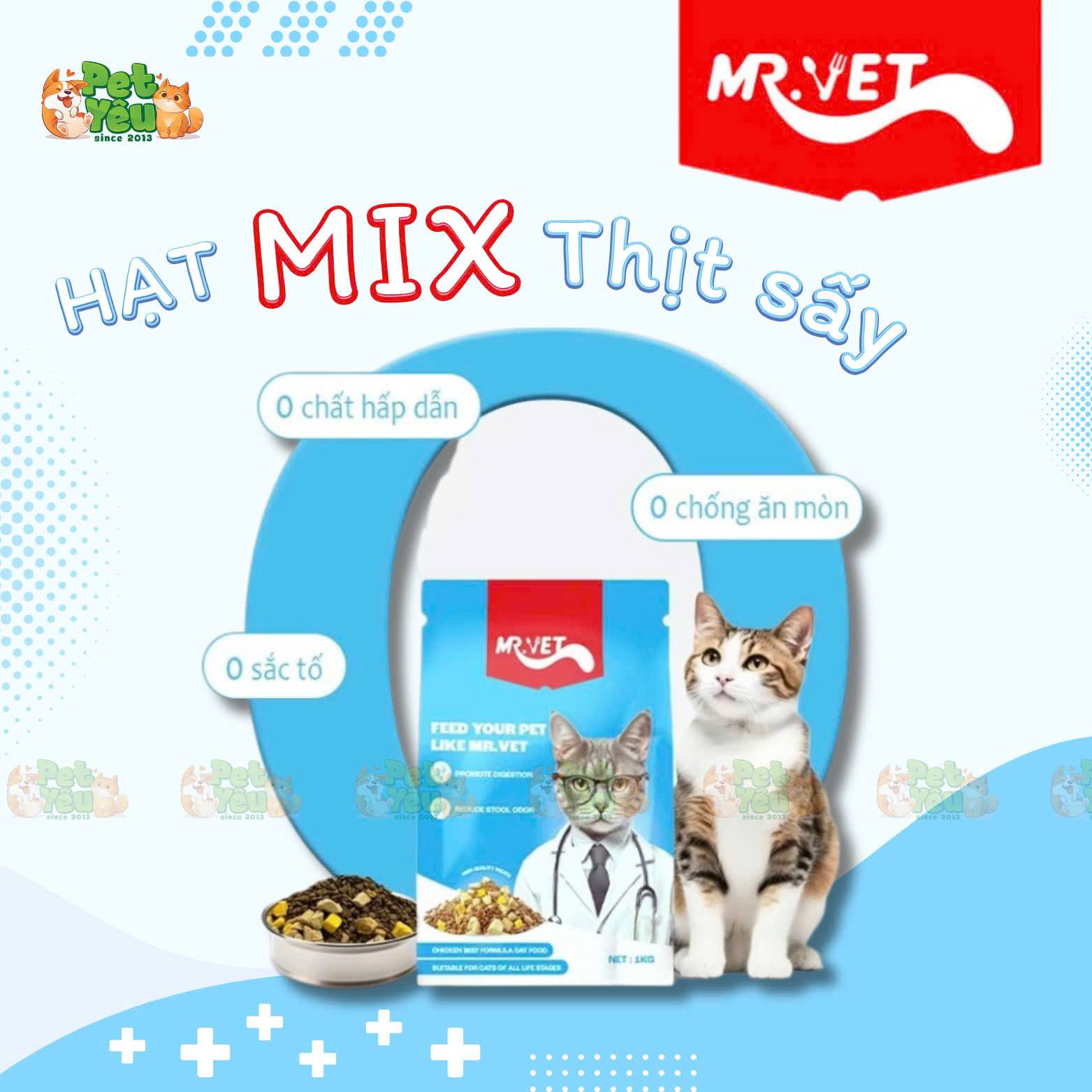 Thức ăn hạt MR.VET dành cho mèo đến từ Singapore