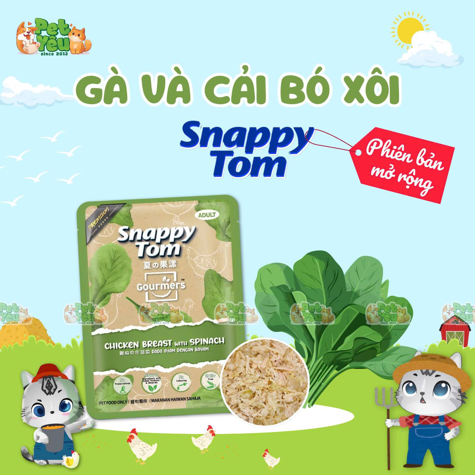 Pate Snappy Tom Trái Cây dành cho mèo - 70G