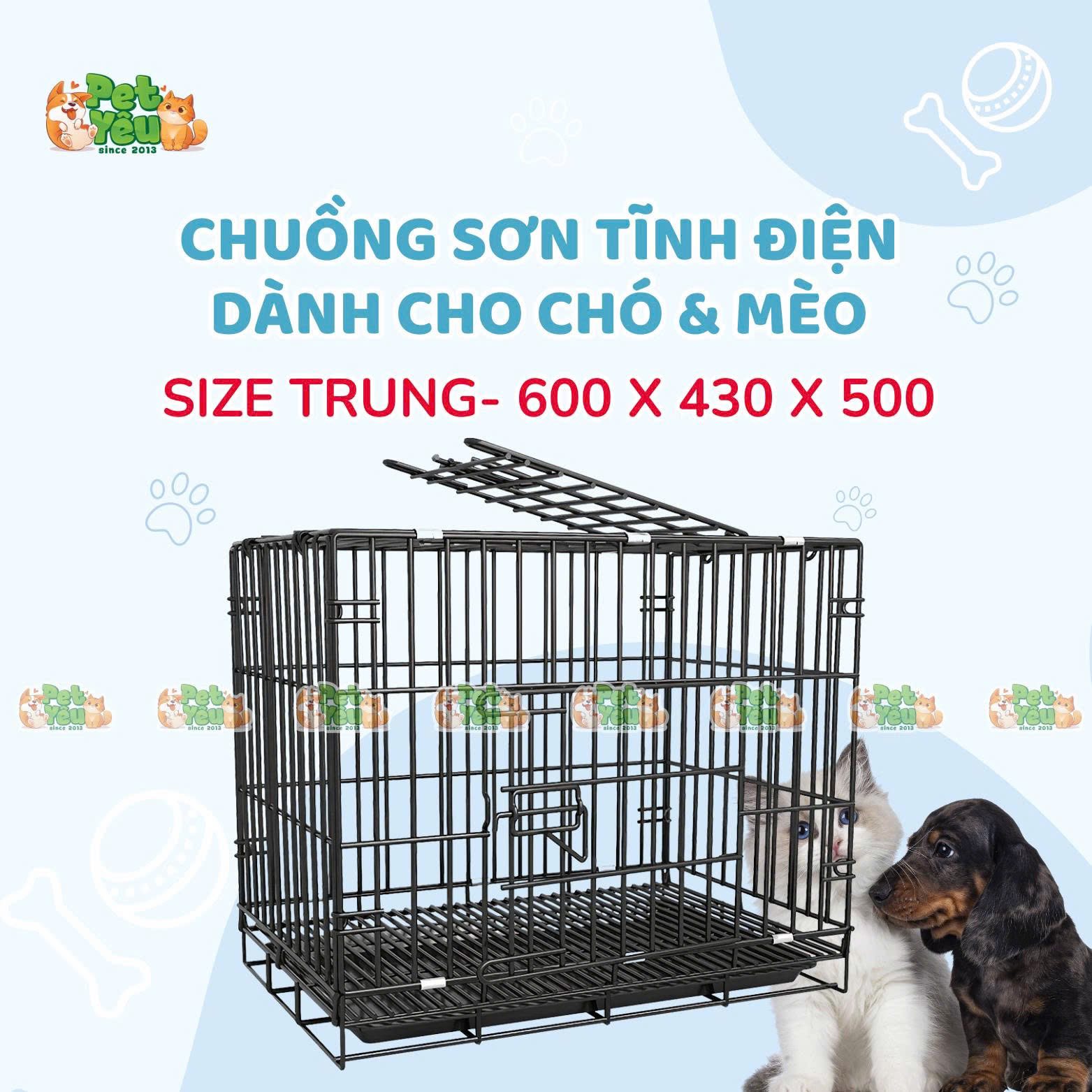 Chuồng Tĩnh Điện dành cho chó & mèo đủ size