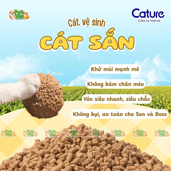Cát sắn Purcat Natural Miracle cho mèo - Túi 5,5L