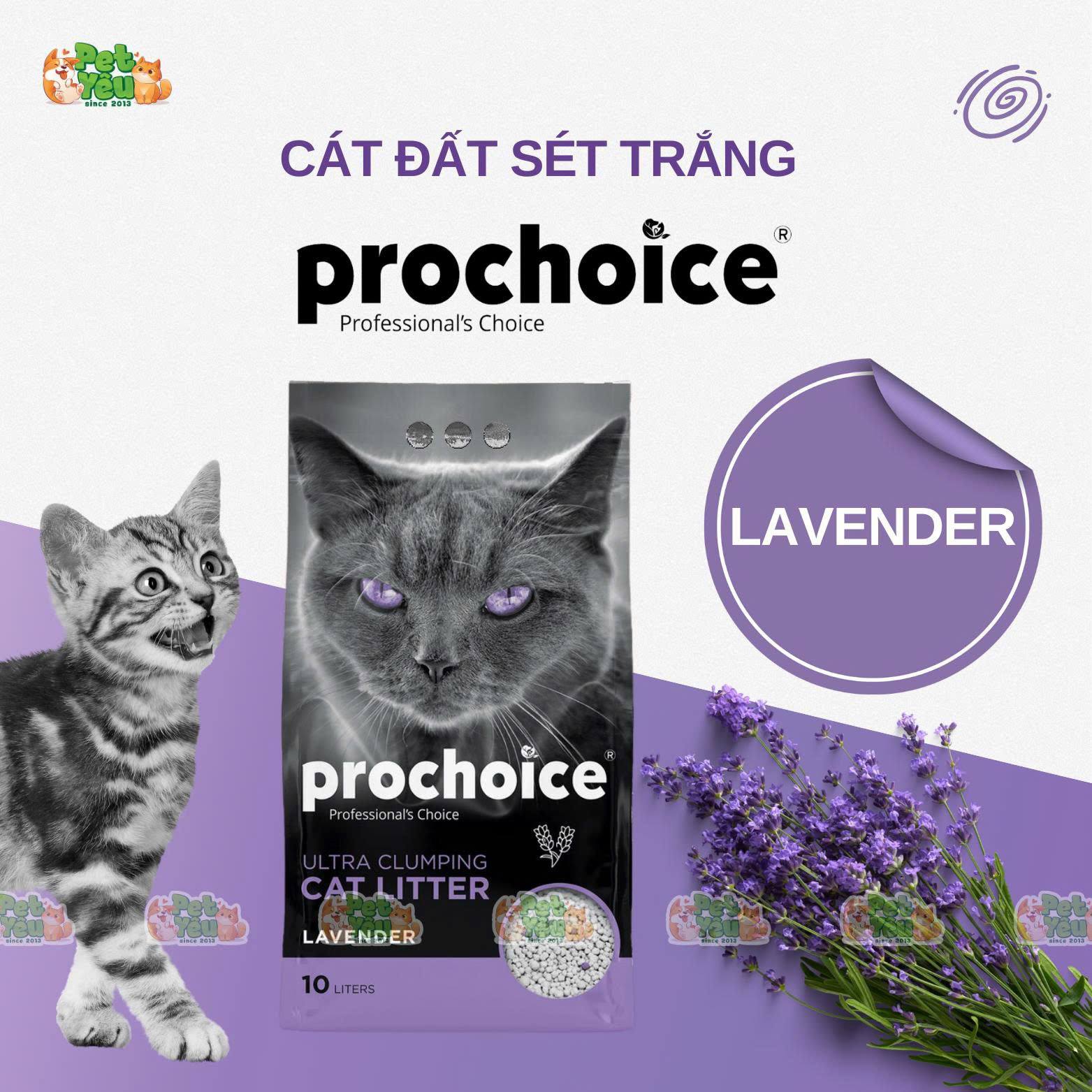 Cát đất sét trắng Prochoice dành cho mèo - Túi 10L