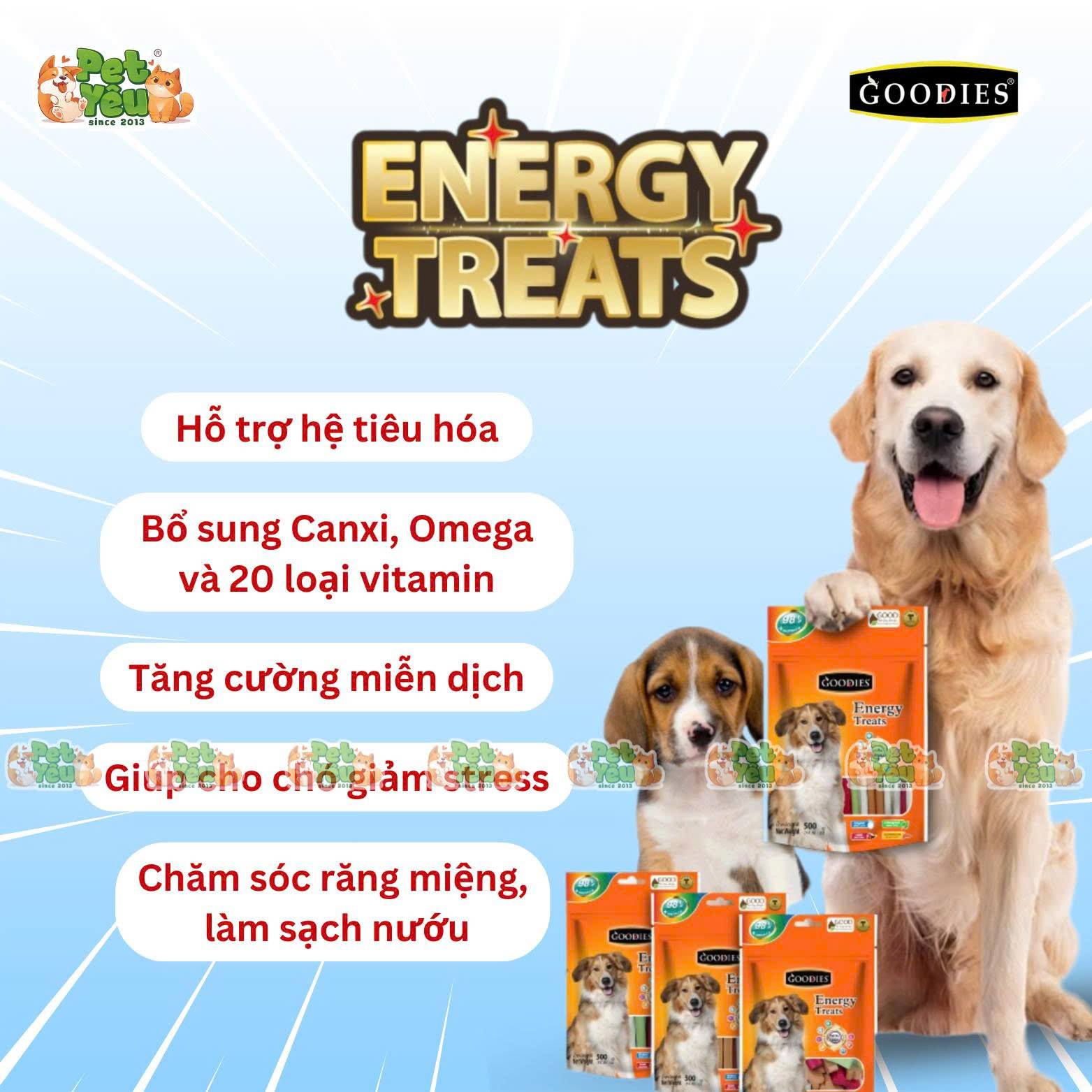 Snack cho chó GOODIES ENERGY TREATS 