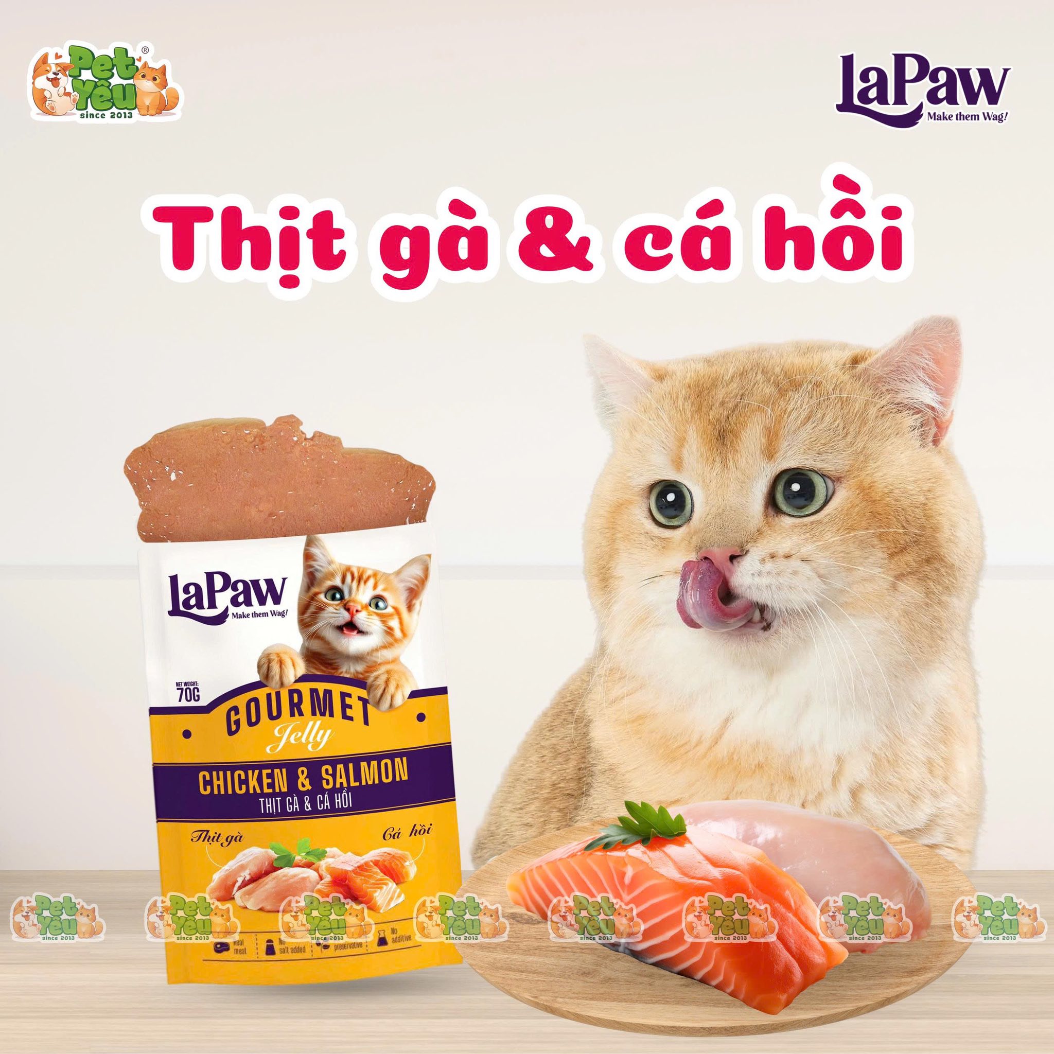 Pate cho mèo LaPaw 70G