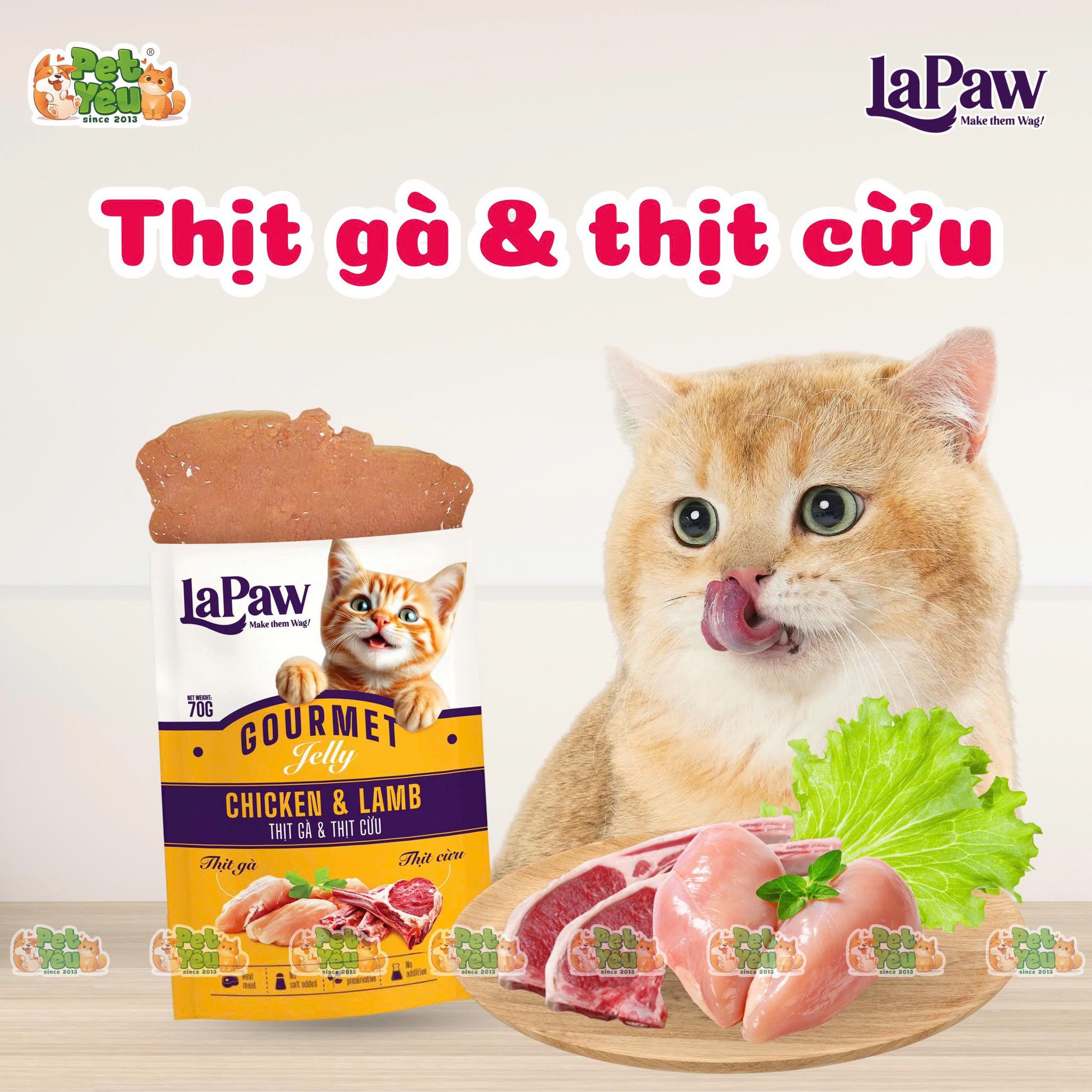 Pate cho mèo LaPaw 70G