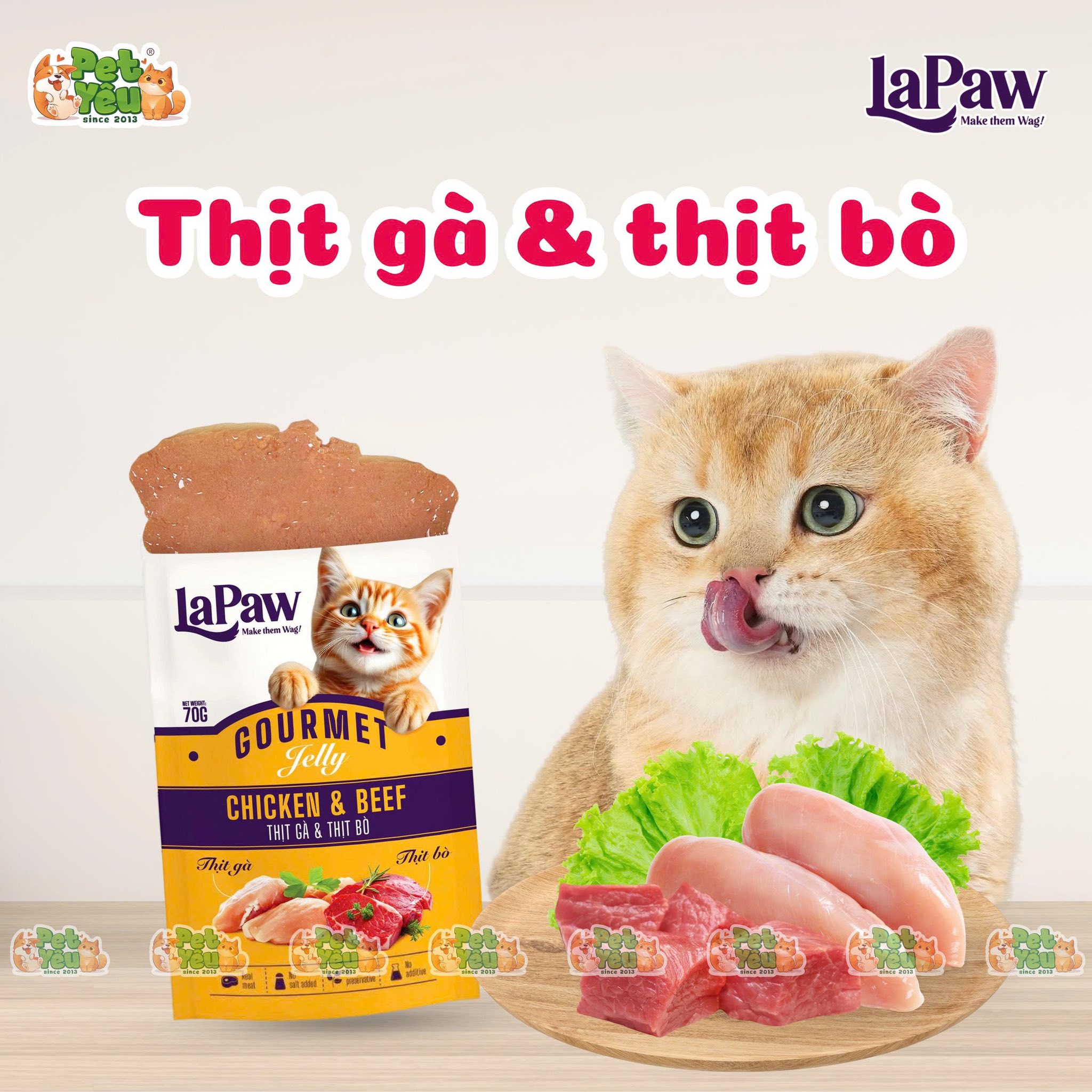 Pate cho mèo LaPaw 70G