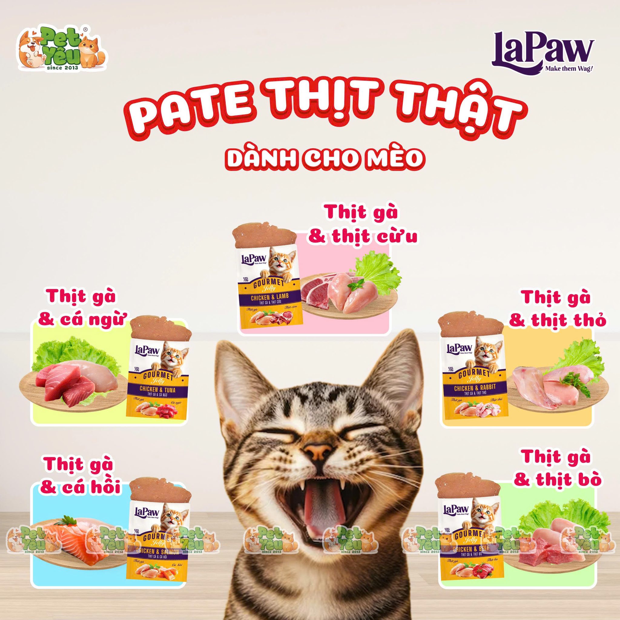 Pate cho mèo LaPaw 70G