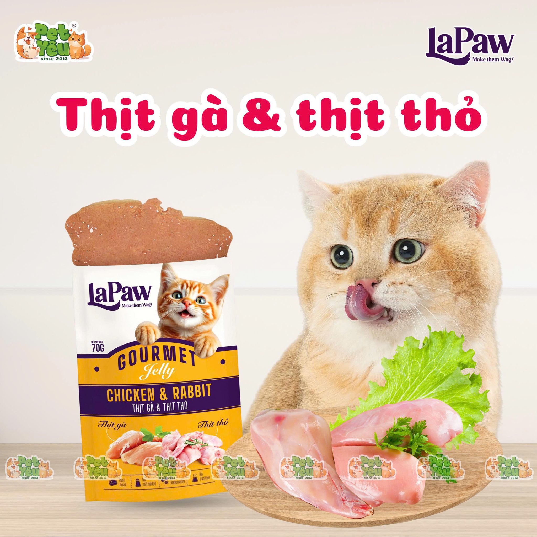 Pate cho mèo LaPaw 70G