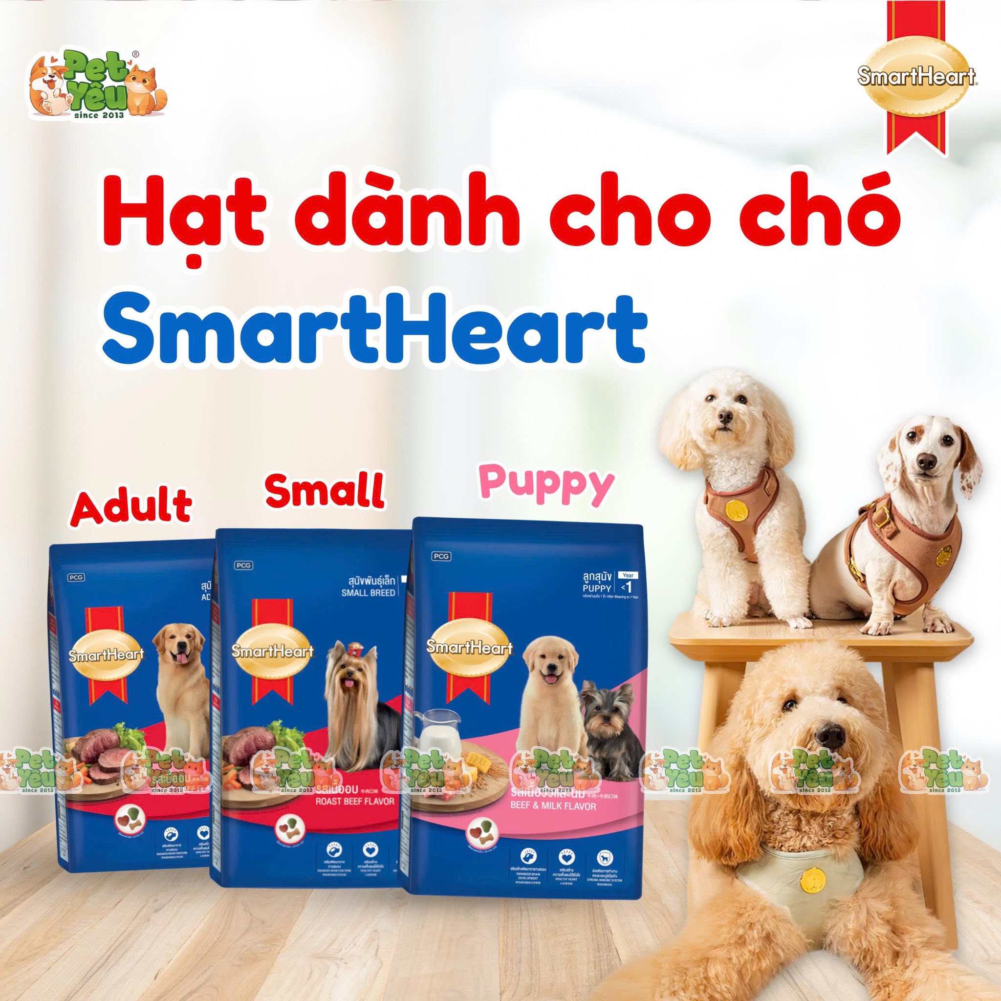 Hạt SMARTHEART dành cho chó trưởng thành giống nhỏ