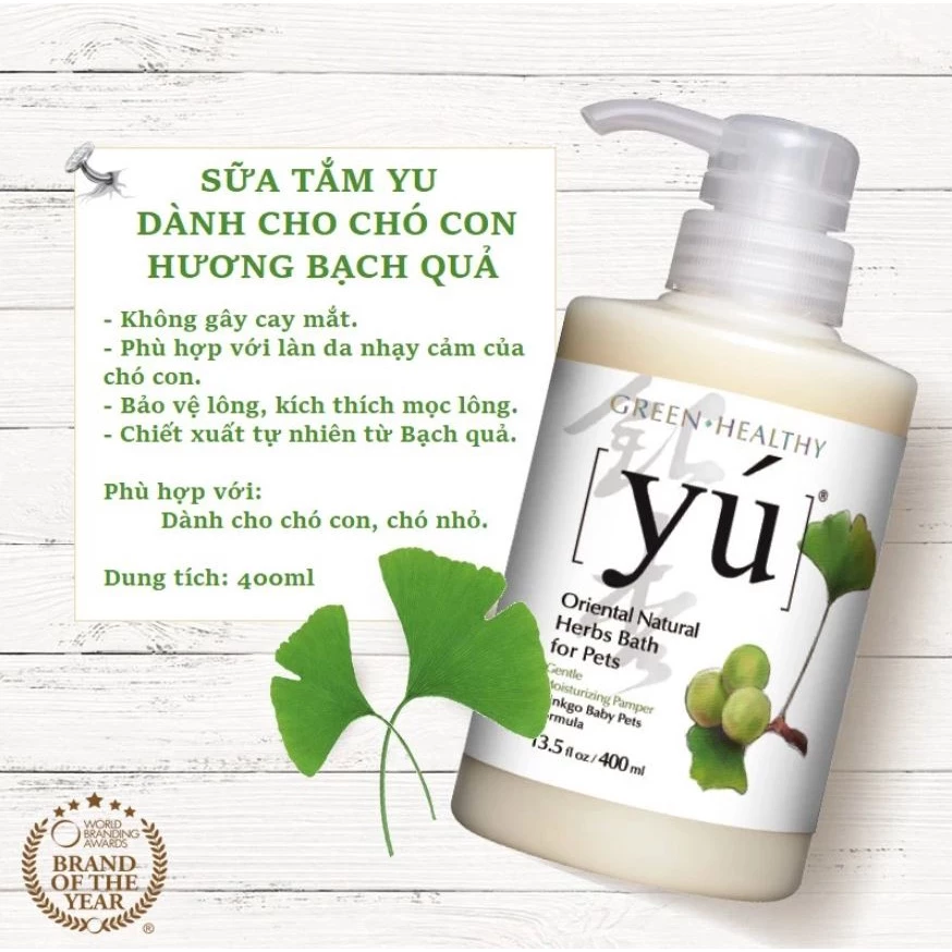 Sữa tắm Yú Spa cho chó mèo siêu thơm nhập khẩu từ Đài Loan