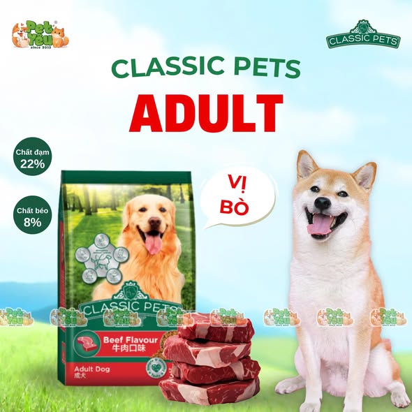 Hạt cho chó CLASSIC PETS- Túi 400G