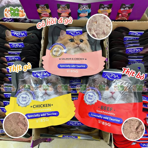 Pate cho mèo Amna 85G
