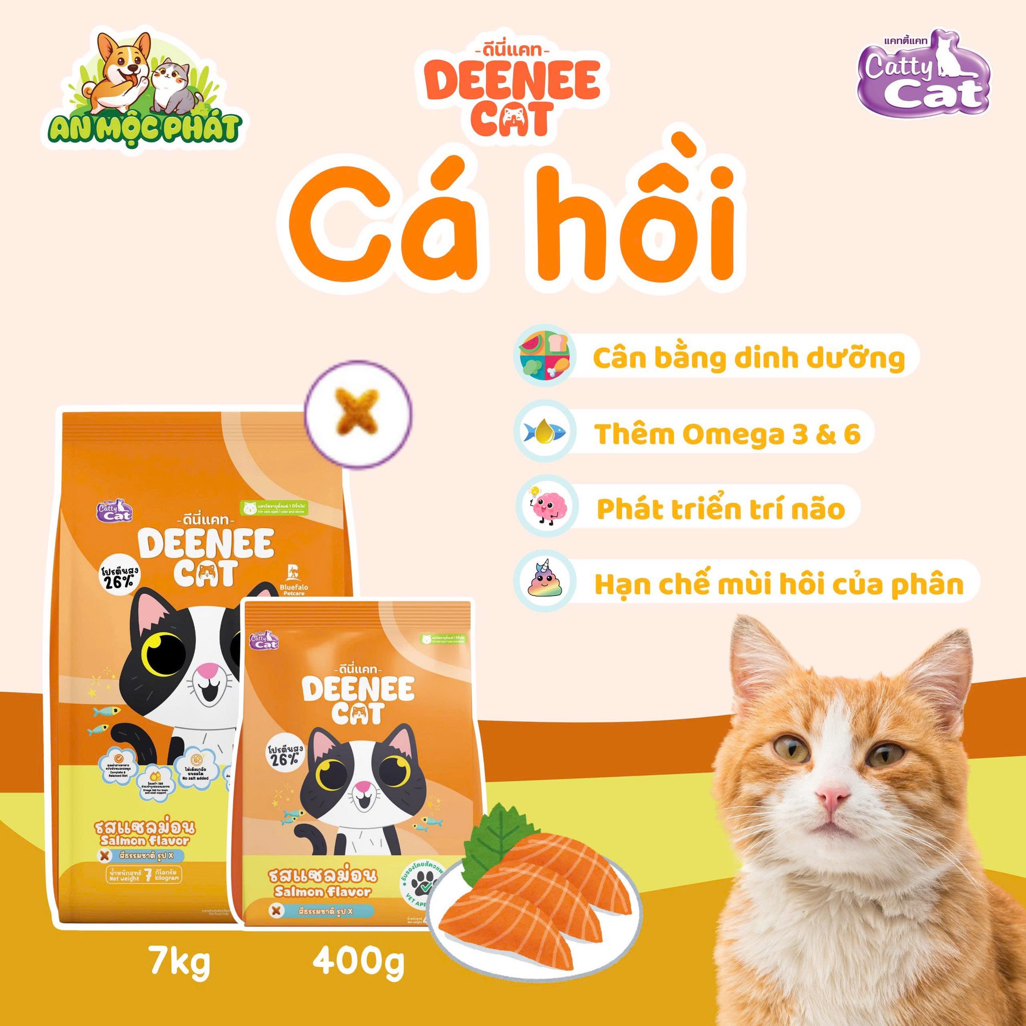 Thức ăn mèo trưởng thành - DeeNee Cat - 400gr