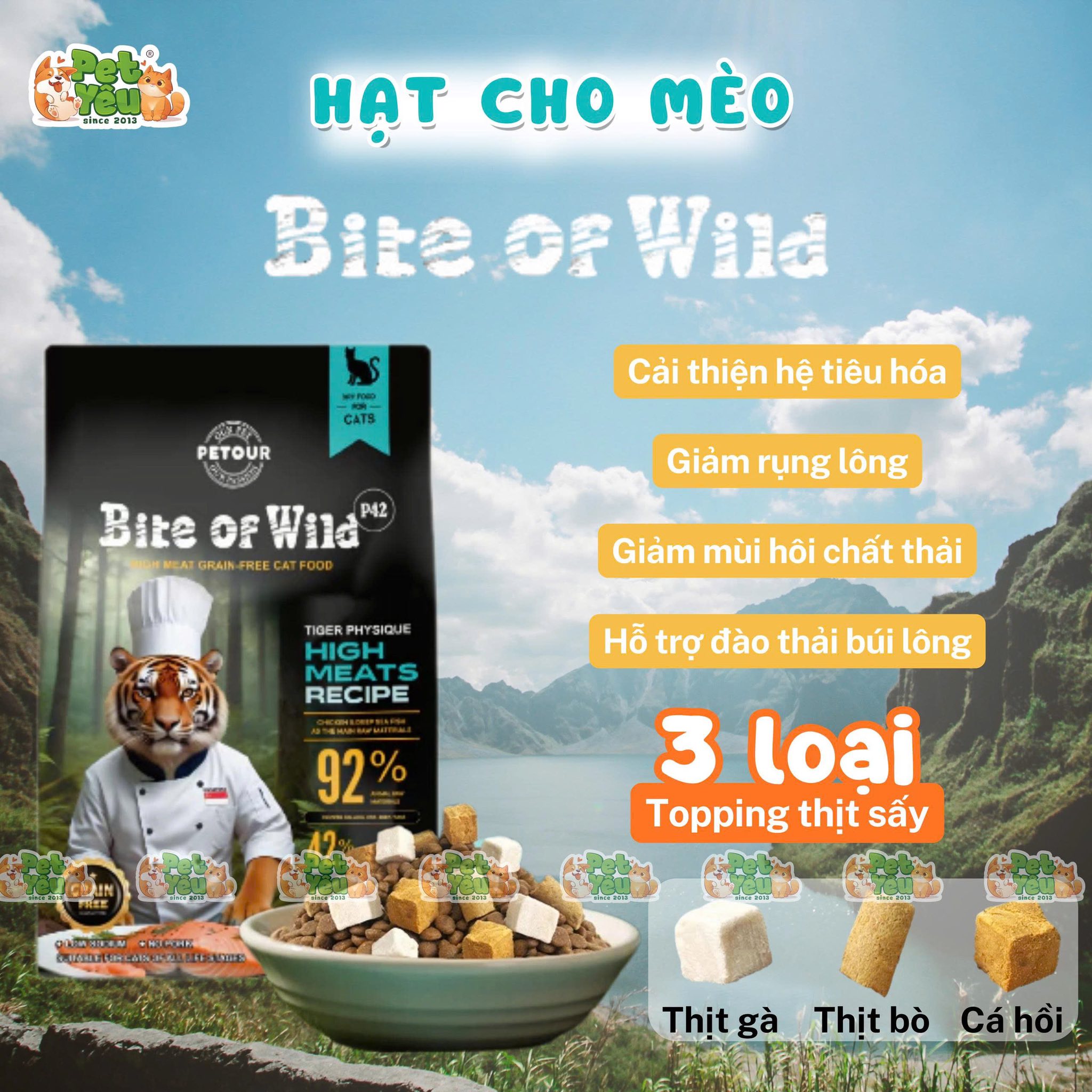 Hạt cho mèo Bite Of Wild P42