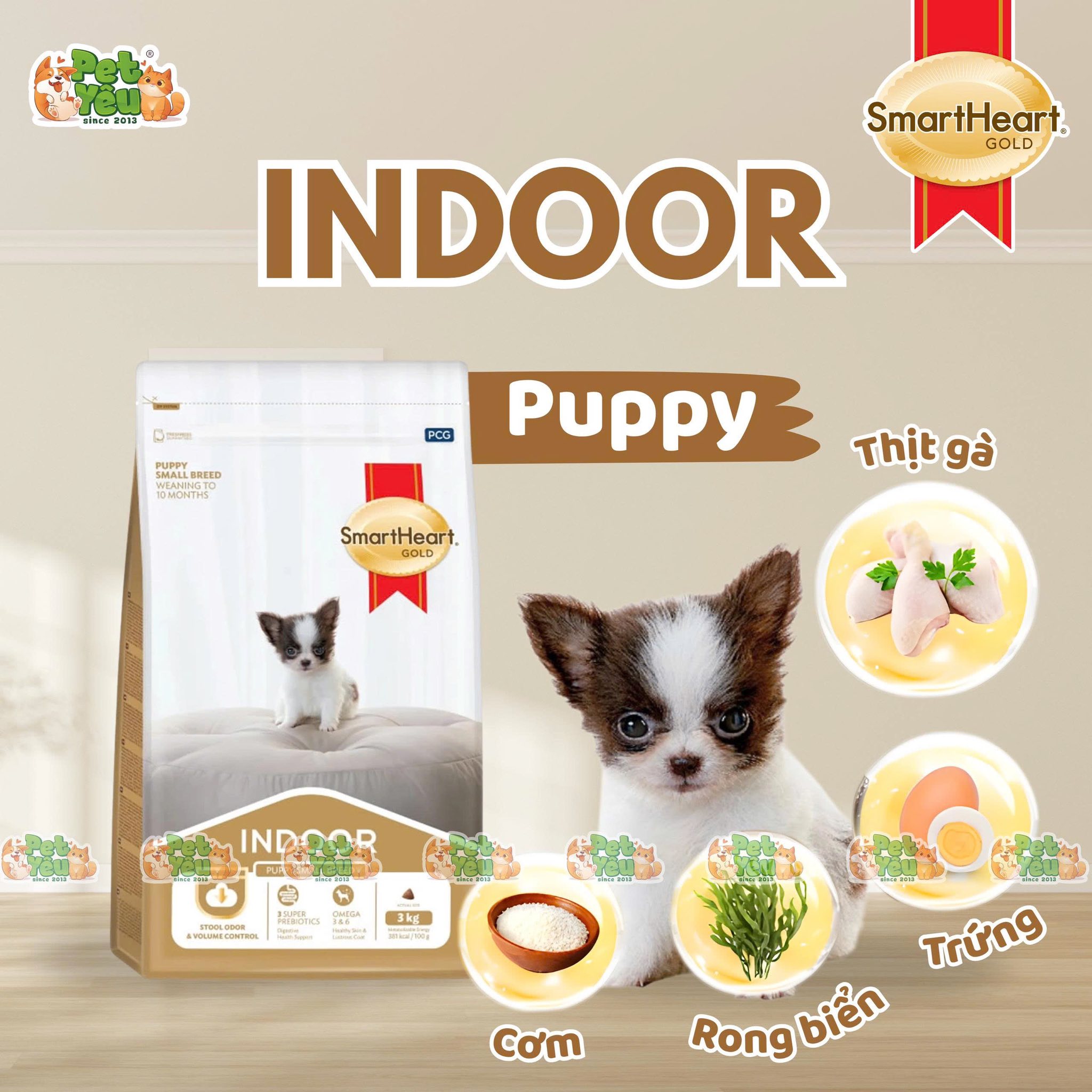 Hạt cho chó SMARTHEART GOLD INDOOR