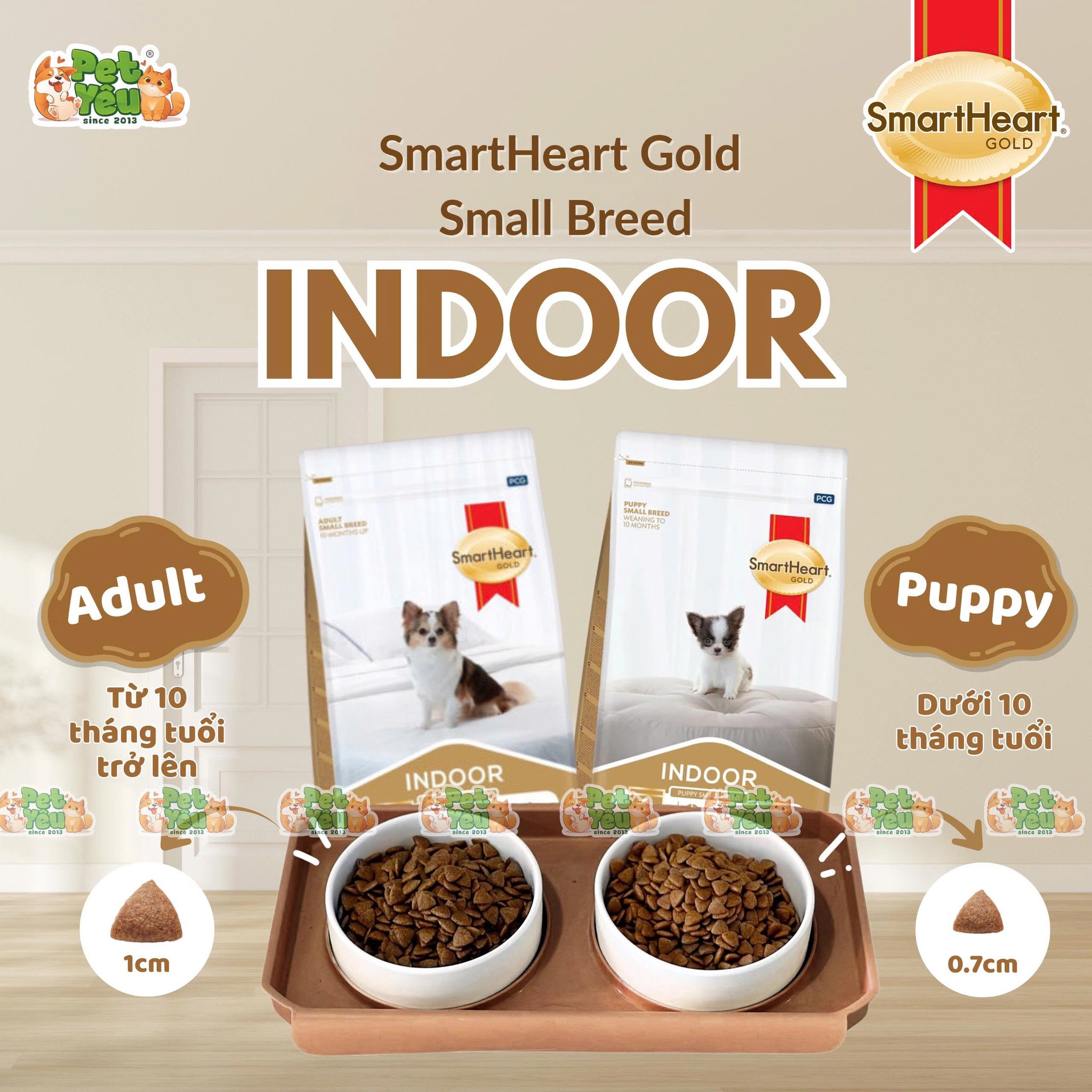 Hạt cho chó SMARTHEART GOLD INDOOR