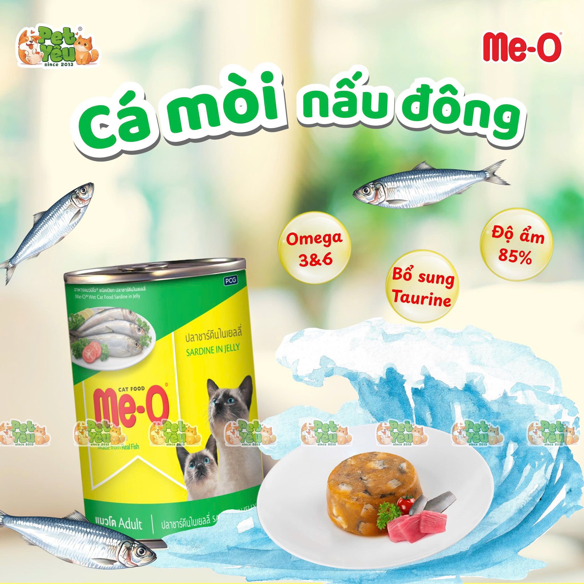 Pate cho mèo ME-O lon 400g