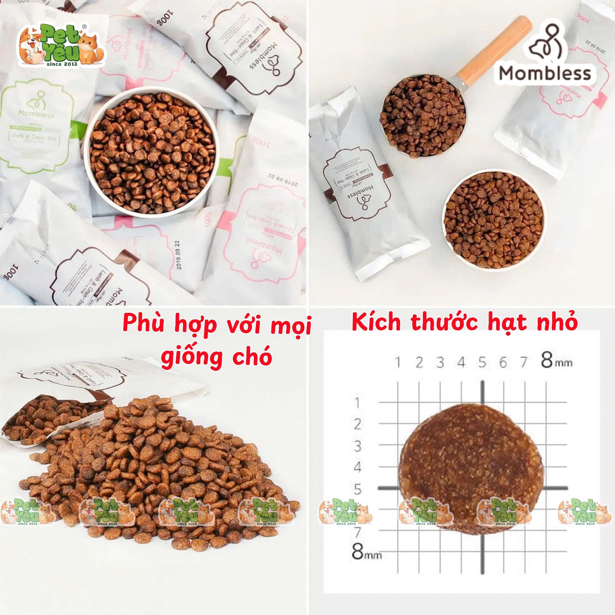 Thức ăn hạt mềm Mombless dành cho chó