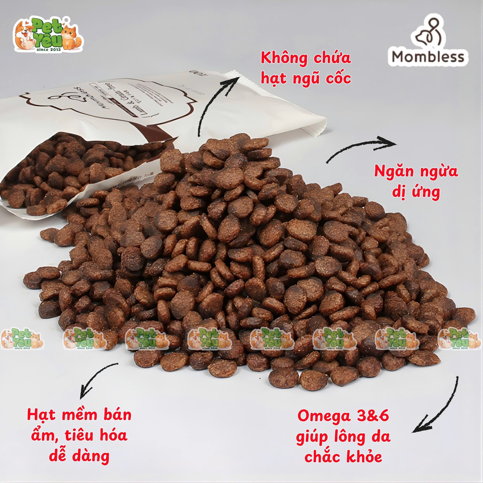 Thức ăn hạt mềm Mombless dành cho chó