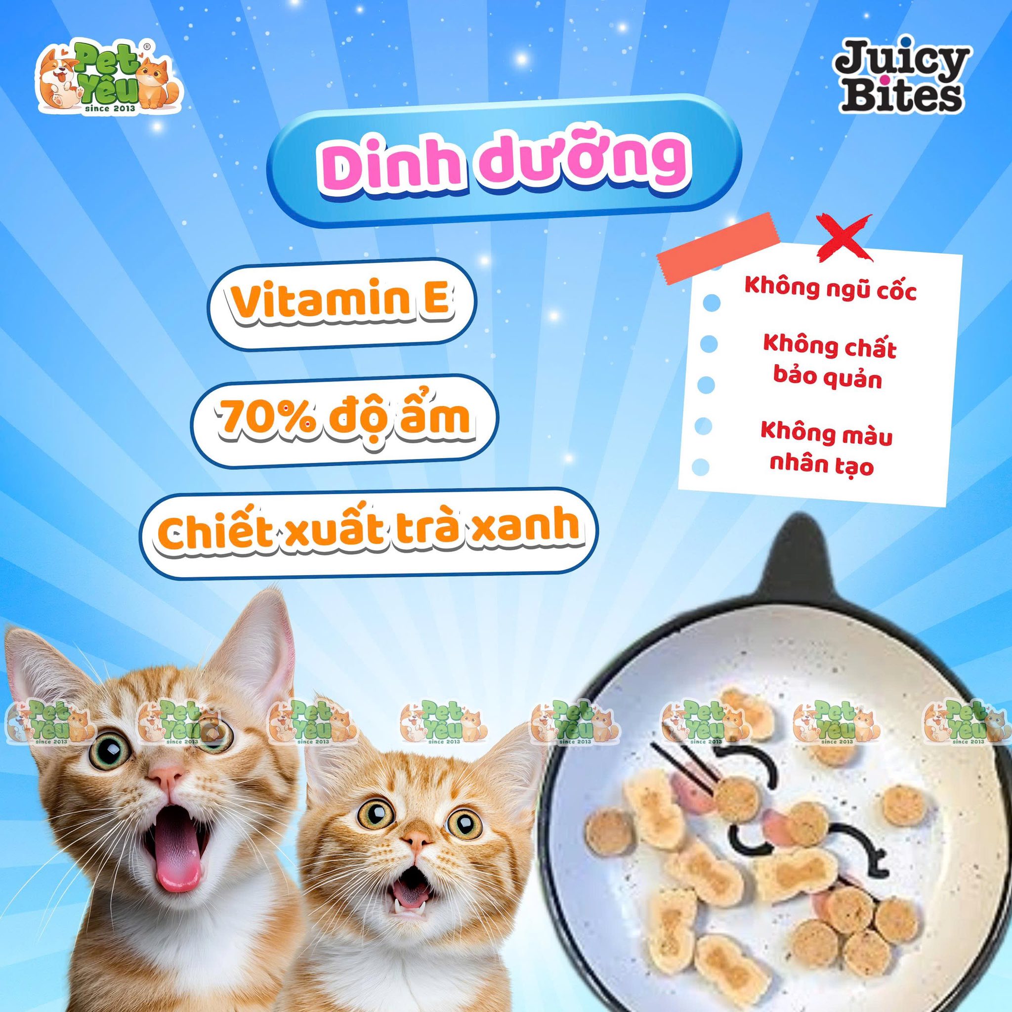 Bánh thưởng mềm INABA JUICY BITES gói 33,9g (3 gói x 11.3g)