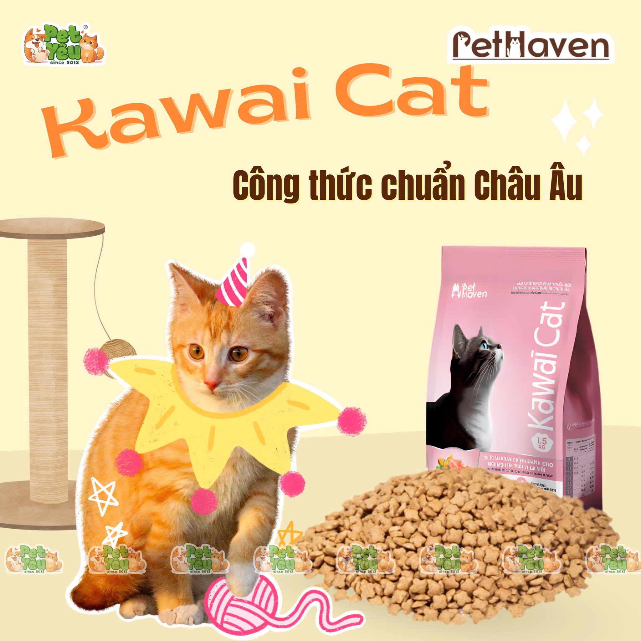 Hạt dành cho mèo mọi lứa tuổi Kawai Cat