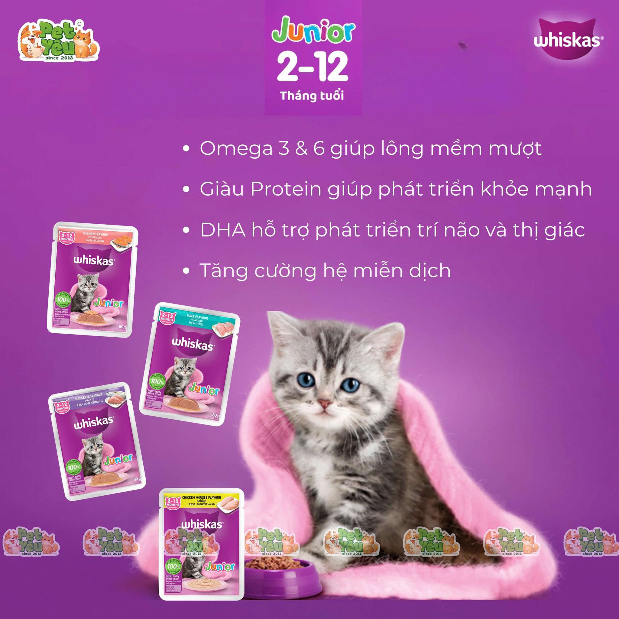 PATE WHISKAS CHO MÈO-TÚI 80G