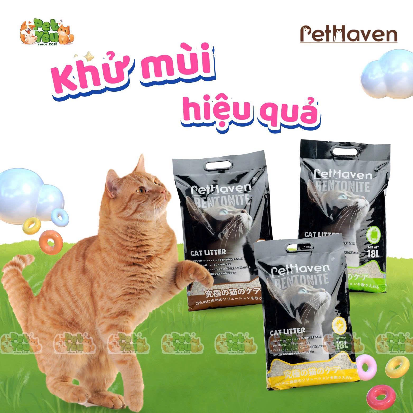 Cát đất sét PET HAVEN dành cho mèo