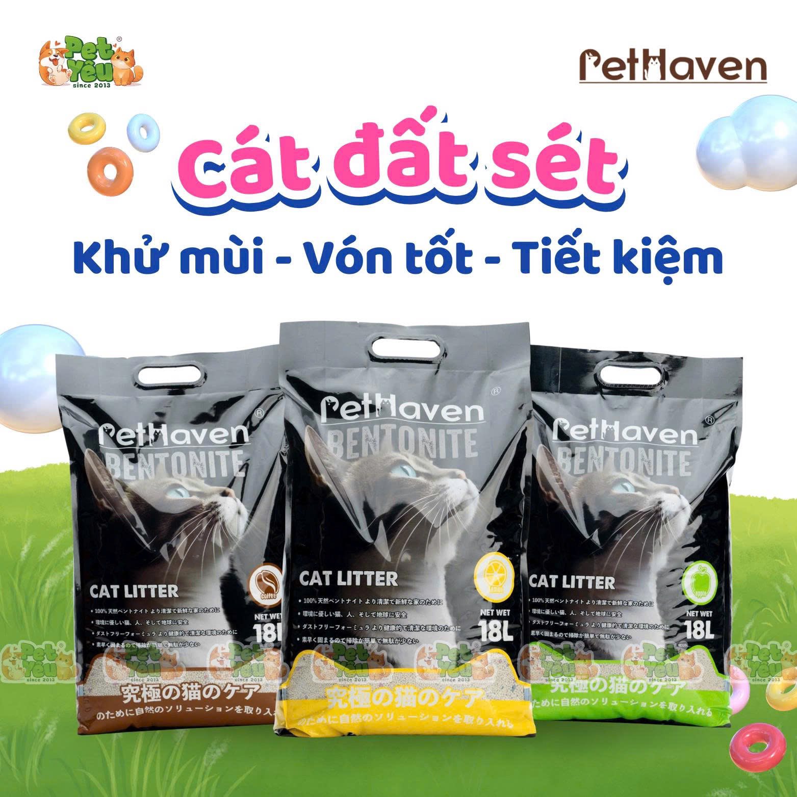 Cát đất sét PET HAVEN dành cho mèo