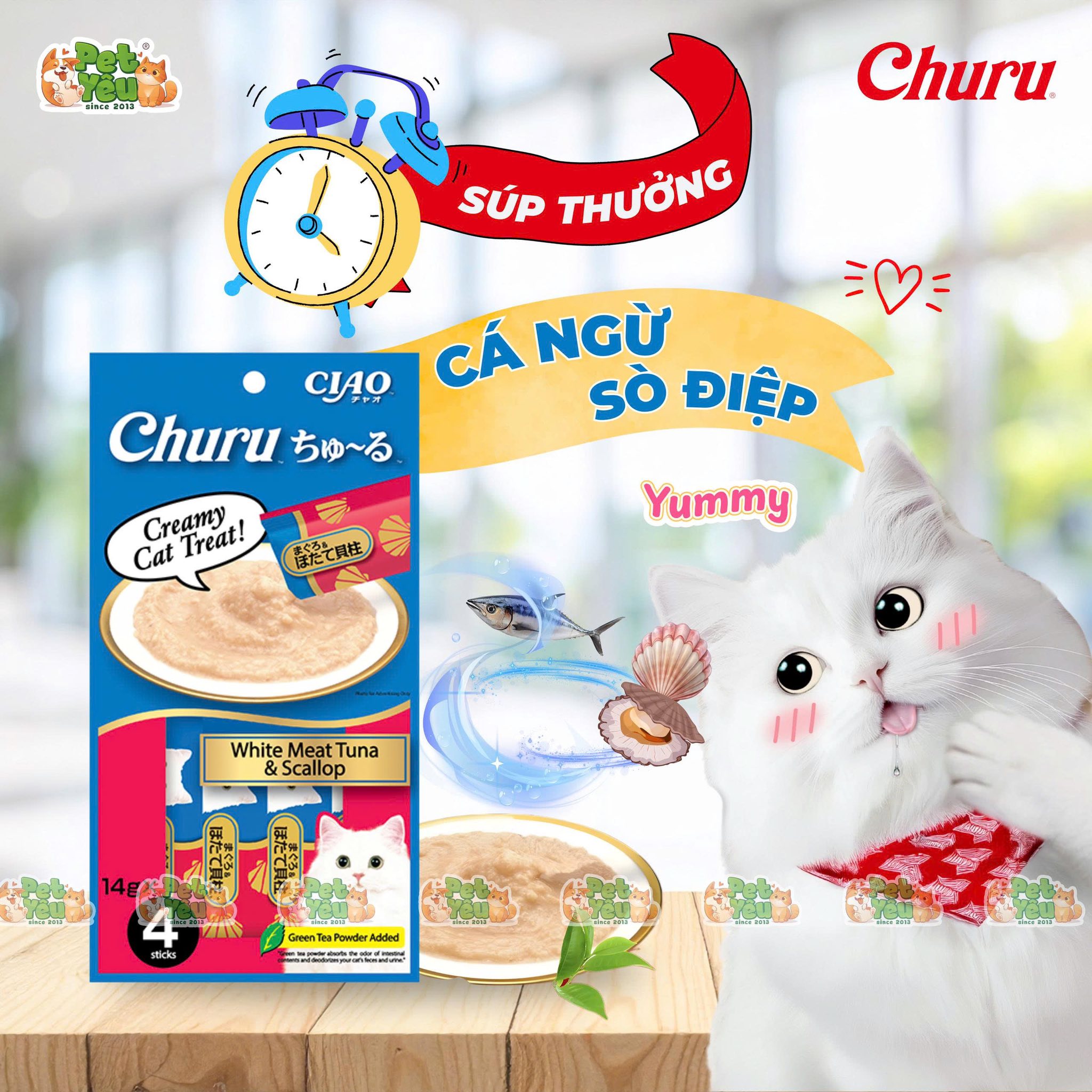 Súp Thưởng Ciao Churu cho mèo 