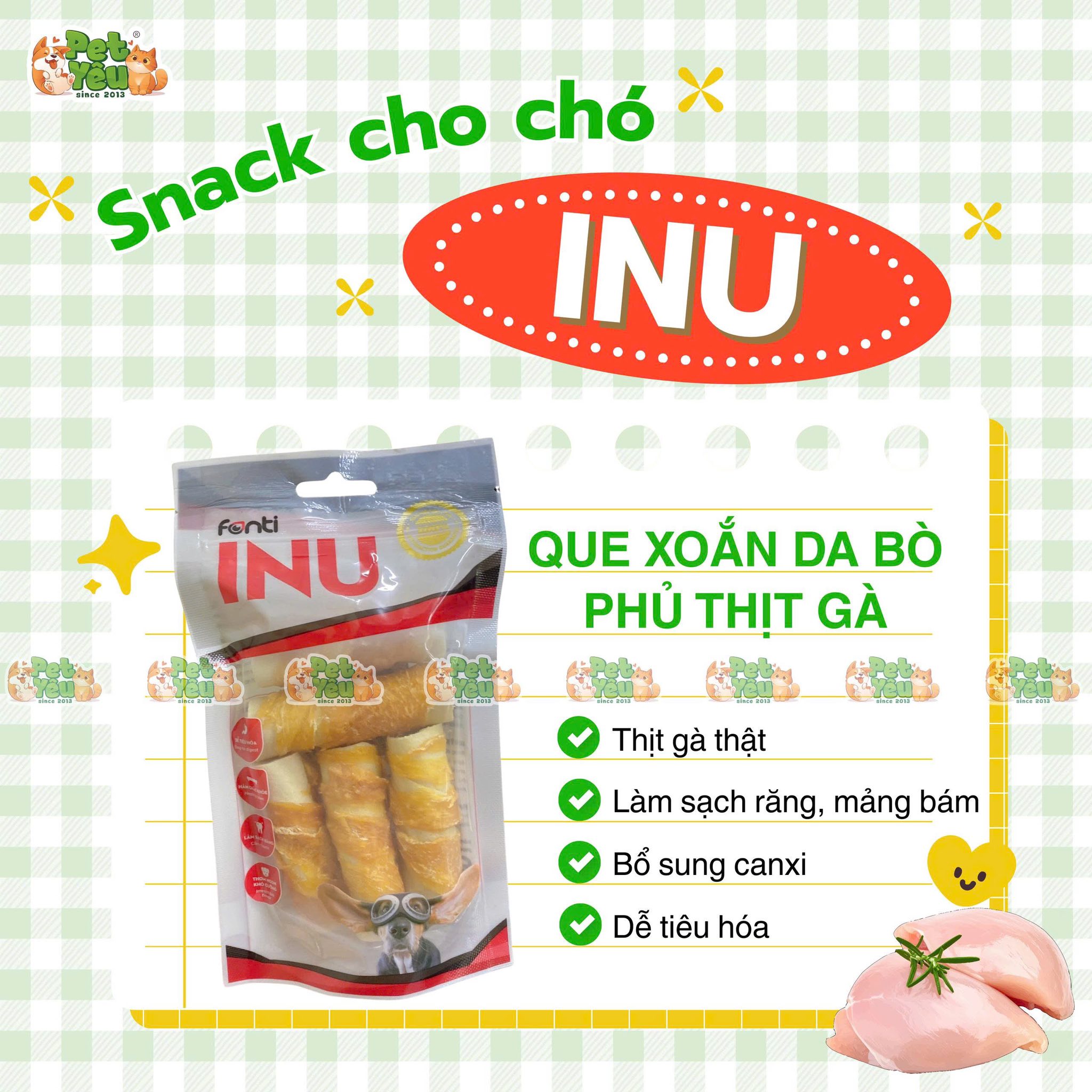 Xương Gặm Sạch Răng INU