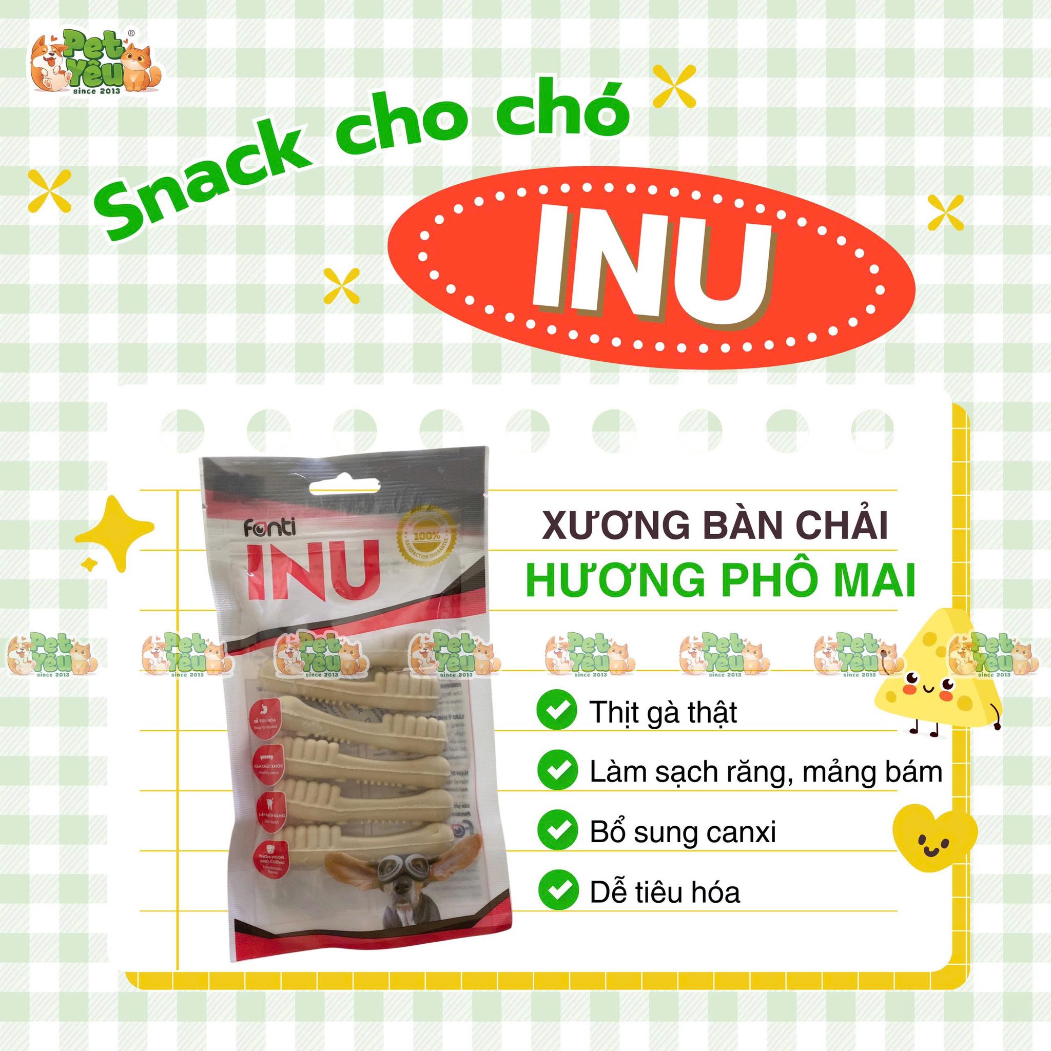 Xương Gặm Sạch Răng INU