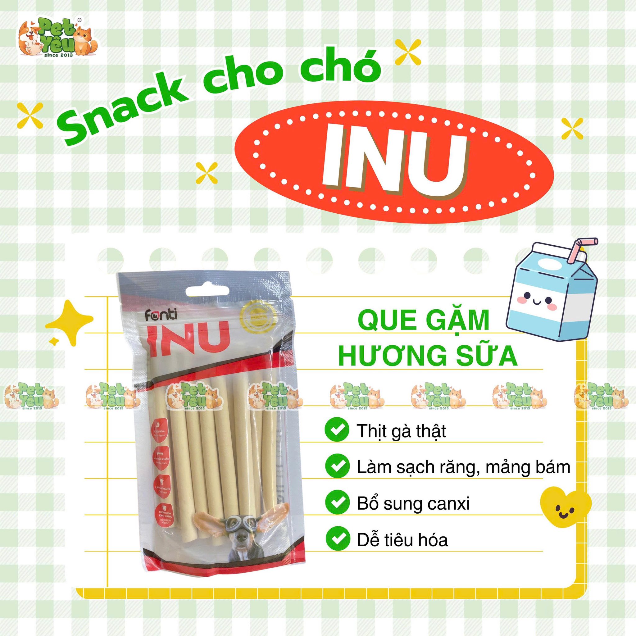 Xương Gặm Sạch Răng INU