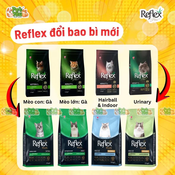  Thức ăn Hạt Reflex cho mèo từ Thổ Nhĩ Kỳ