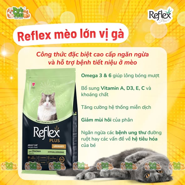  Thức ăn Hạt Reflex cho mèo từ Thổ Nhĩ Kỳ