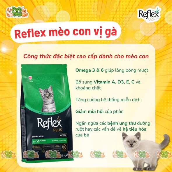  Thức ăn Hạt Reflex cho mèo từ Thổ Nhĩ Kỳ