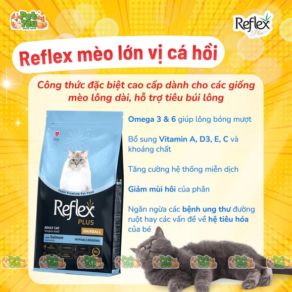  Thức ăn Hạt Reflex cho mèo từ Thổ Nhĩ Kỳ