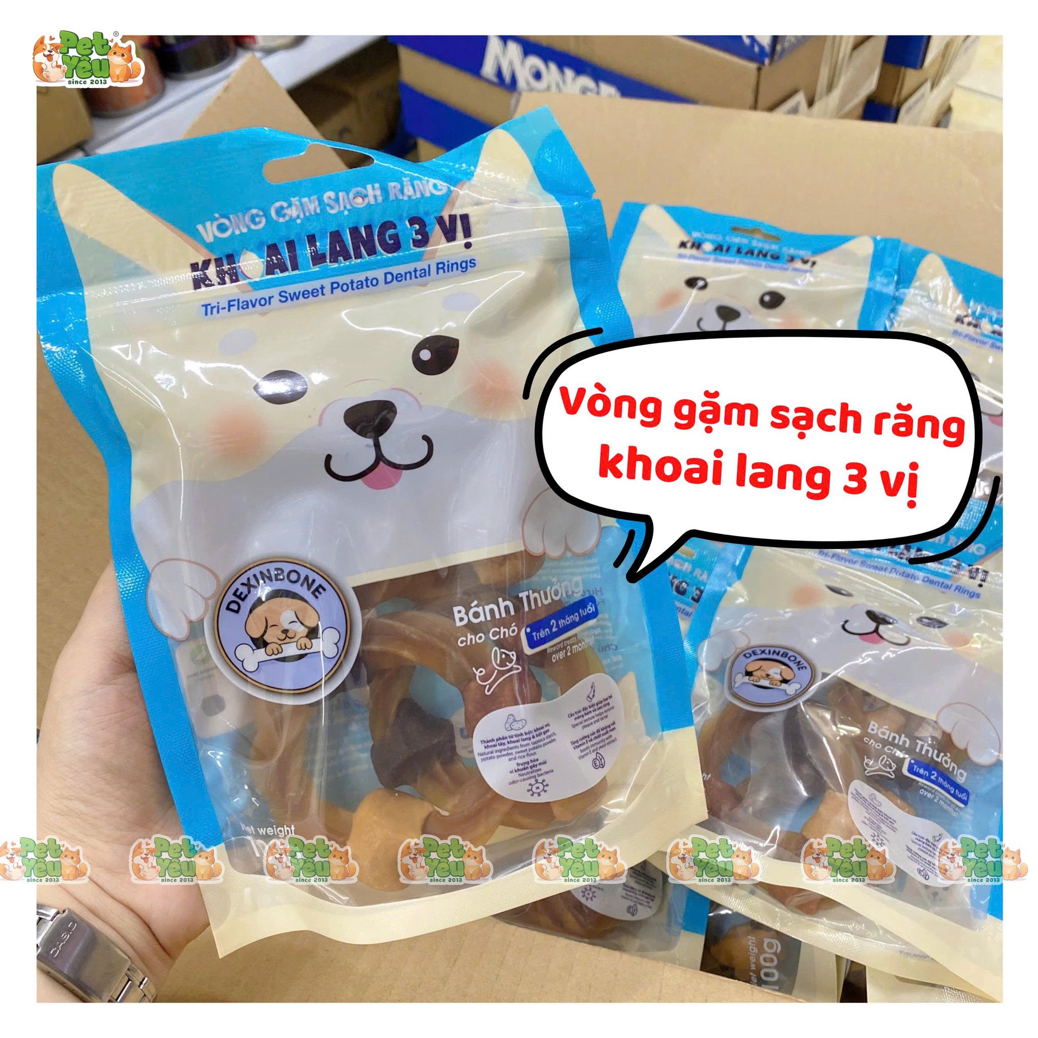 Snack Sạch Răng DEXINBONE cho Chó & Mèo trên 2 tháng tuổi