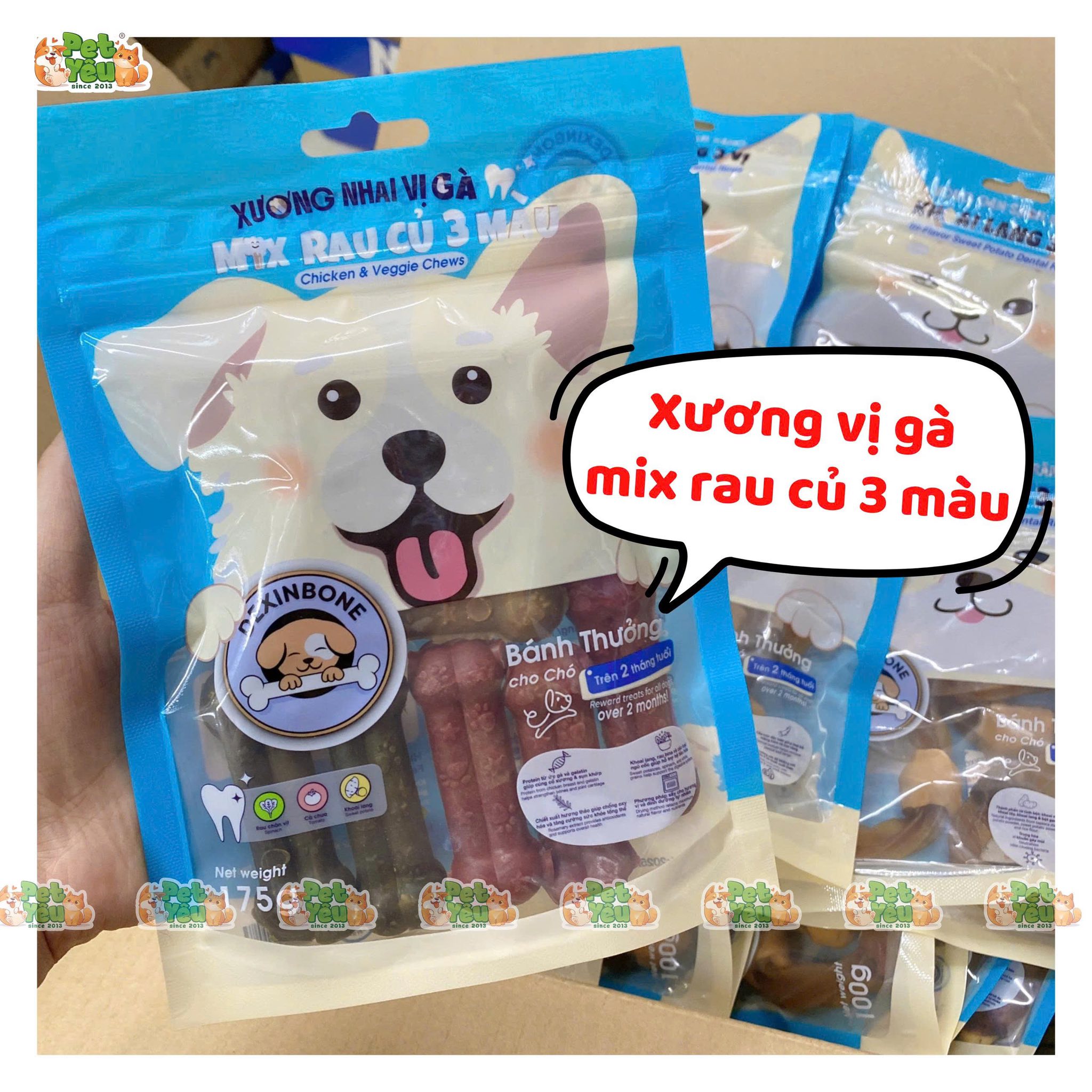 Snack Sạch Răng DEXINBONE cho Chó & Mèo trên 2 tháng tuổi