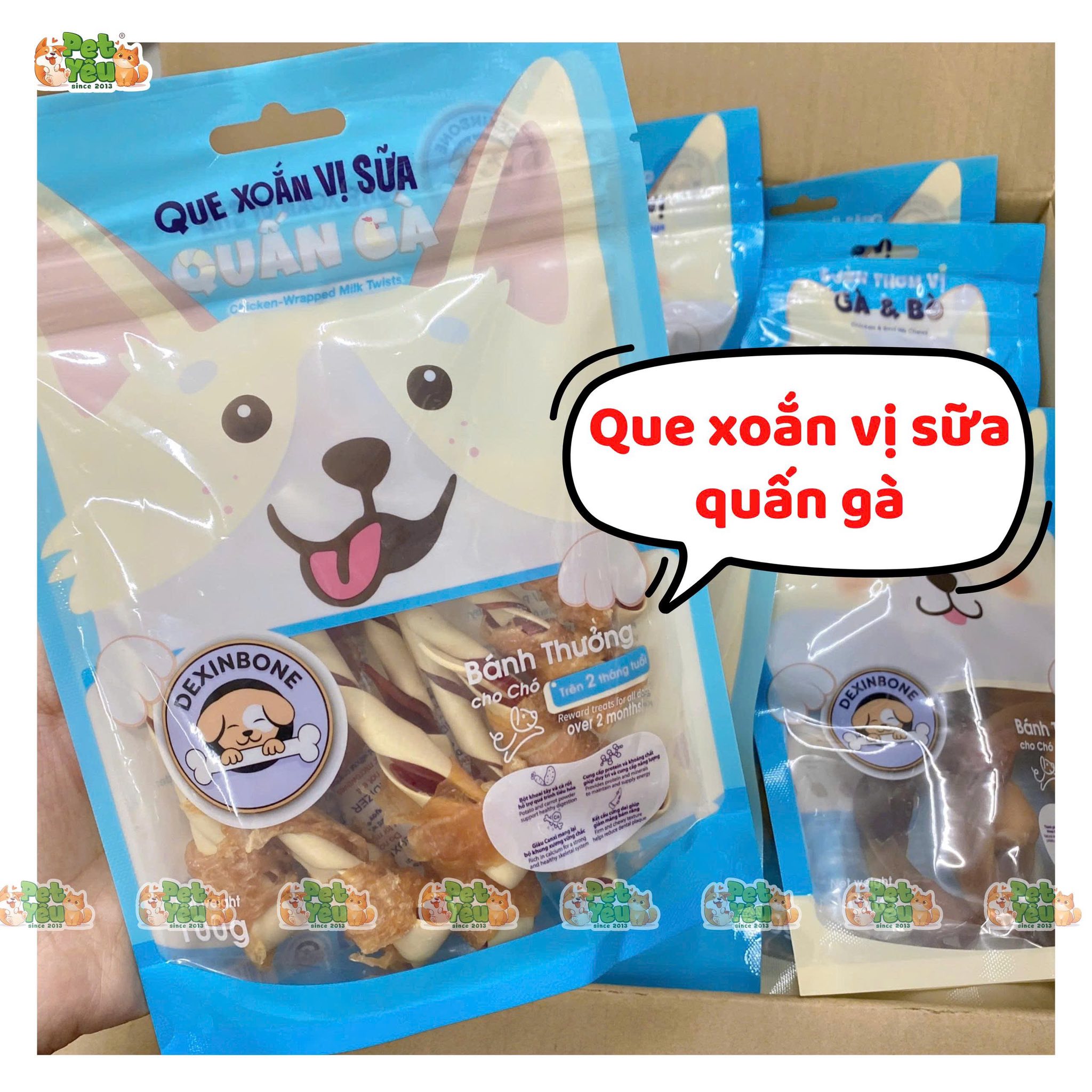 Snack Sạch Răng DEXINBONE cho Chó & Mèo trên 2 tháng tuổi